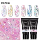 ROSALIND Блестящий полигель для ногтей Дизайн ногтей Полупостоянный гель для наращивания ногтей конструирующий лак все для маникюра блеск