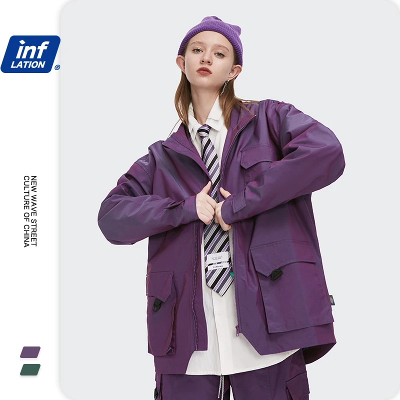 Мужская уличная куртка с защитой от ветра карго в стиле хип хоп на осень