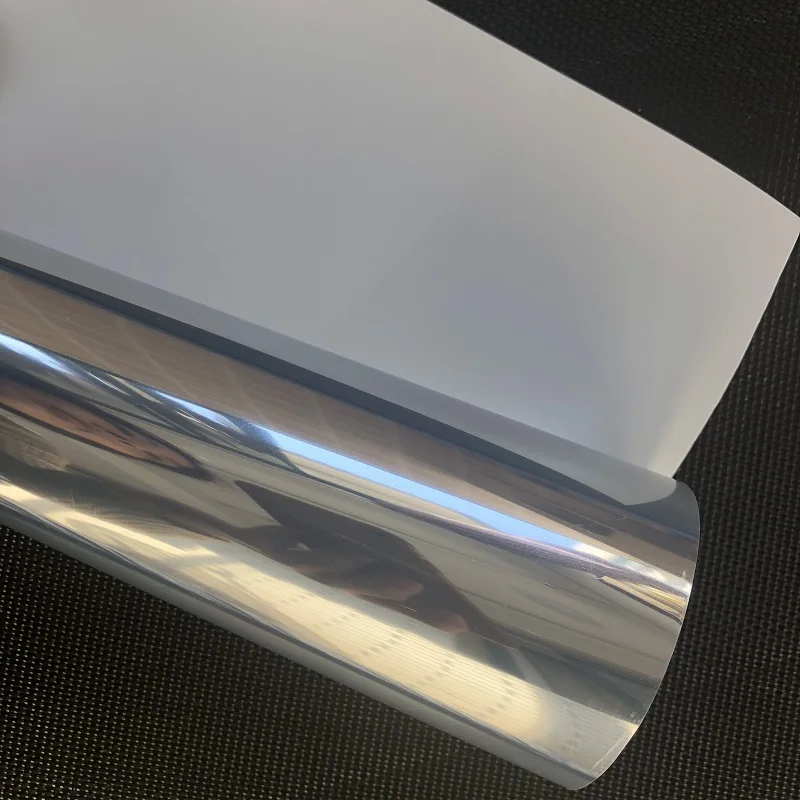 Пленка для окна односторонняя зеркальная матовая стеклянная пленка серебристая