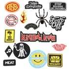 Девиз значок понедельник отменен Поцелуй Мой патч Женская одежда вышивка утюгом нашивка в стиле панк аксессуар