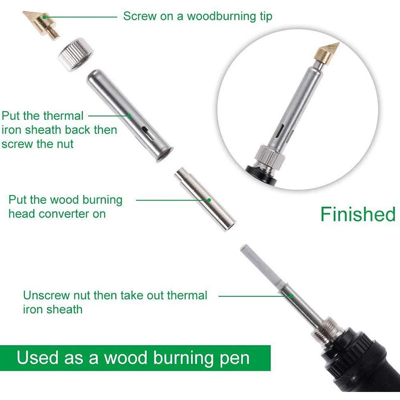 

5pcs/30pcs Lead Free Solder Iron Tips Replacement Solder Iron Tips Head For Soldering Repair Station Soldering Iron Tips