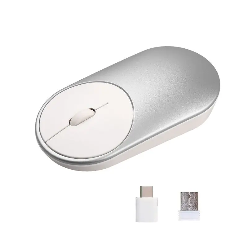 Беспроводная мышь типа C и USB с двумя приемниками для мобильного компьютера