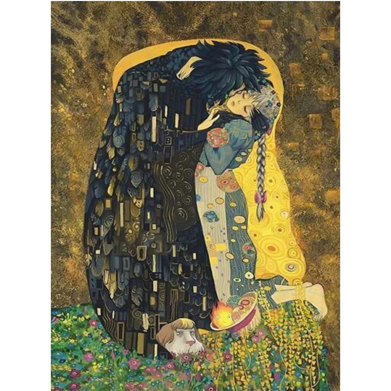 Алмазная живопись 5D сделай сам мультяшное аниме 3D вышивка крестиком домашний