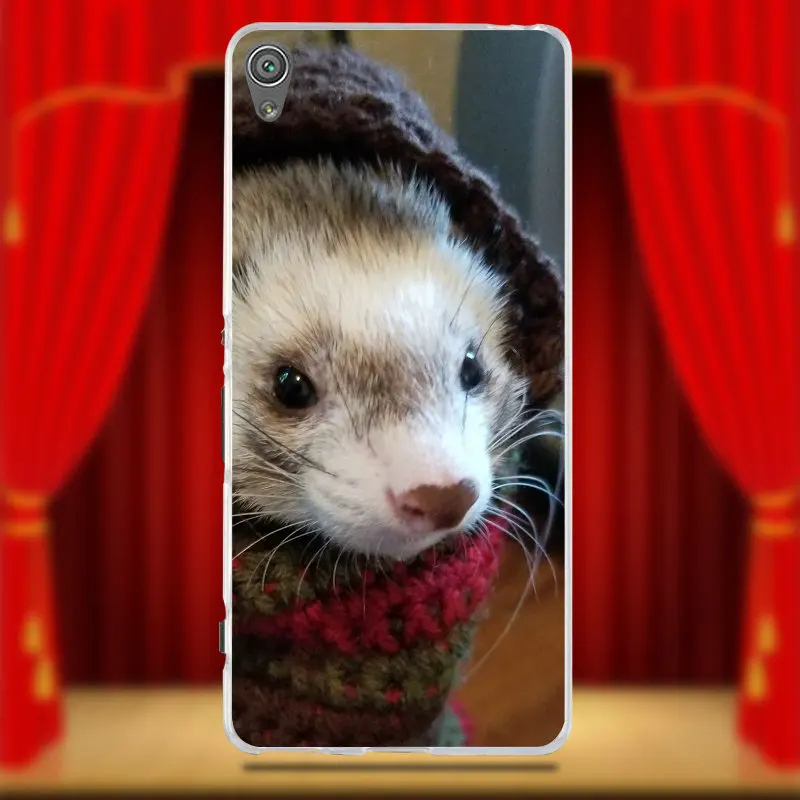 Новые модные Ferret мягкие чехлы для мобильных телефонов из ТПУ sony Xperia Z Z1 Z2 Z3 Z4 Z5 Compact