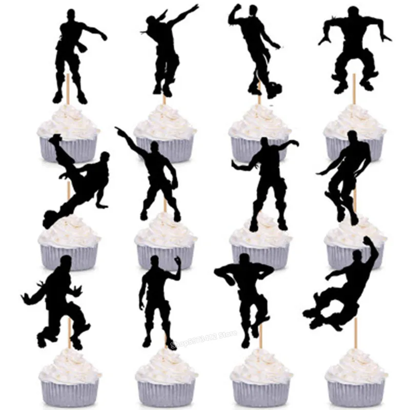 Набор одноразовых столовых приборов Fortnites для игр и вечеринок бумажные салфетки