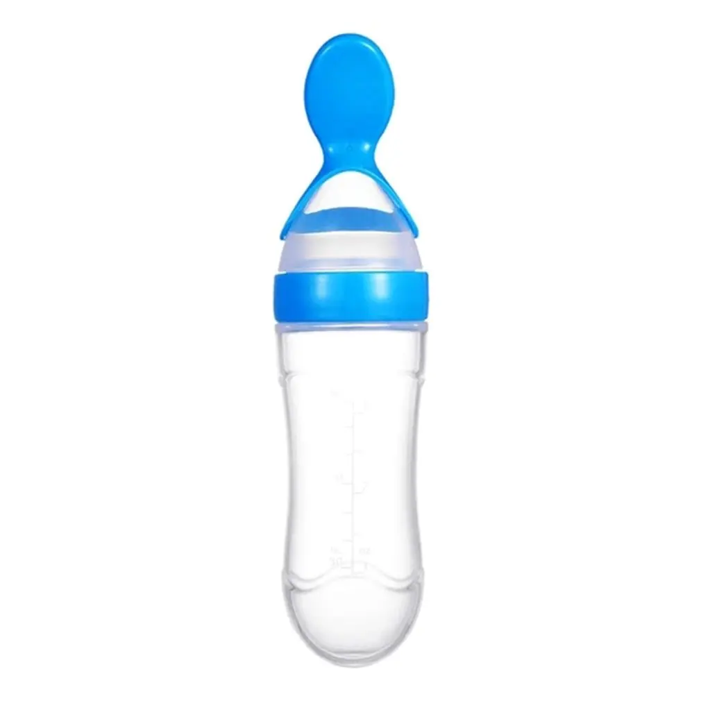 

Порошок риса младенца, бутылка для пасты Детские Силиконовые бутылки из-под молока, ложка для кормления для новорожденных Силиконовые рези...