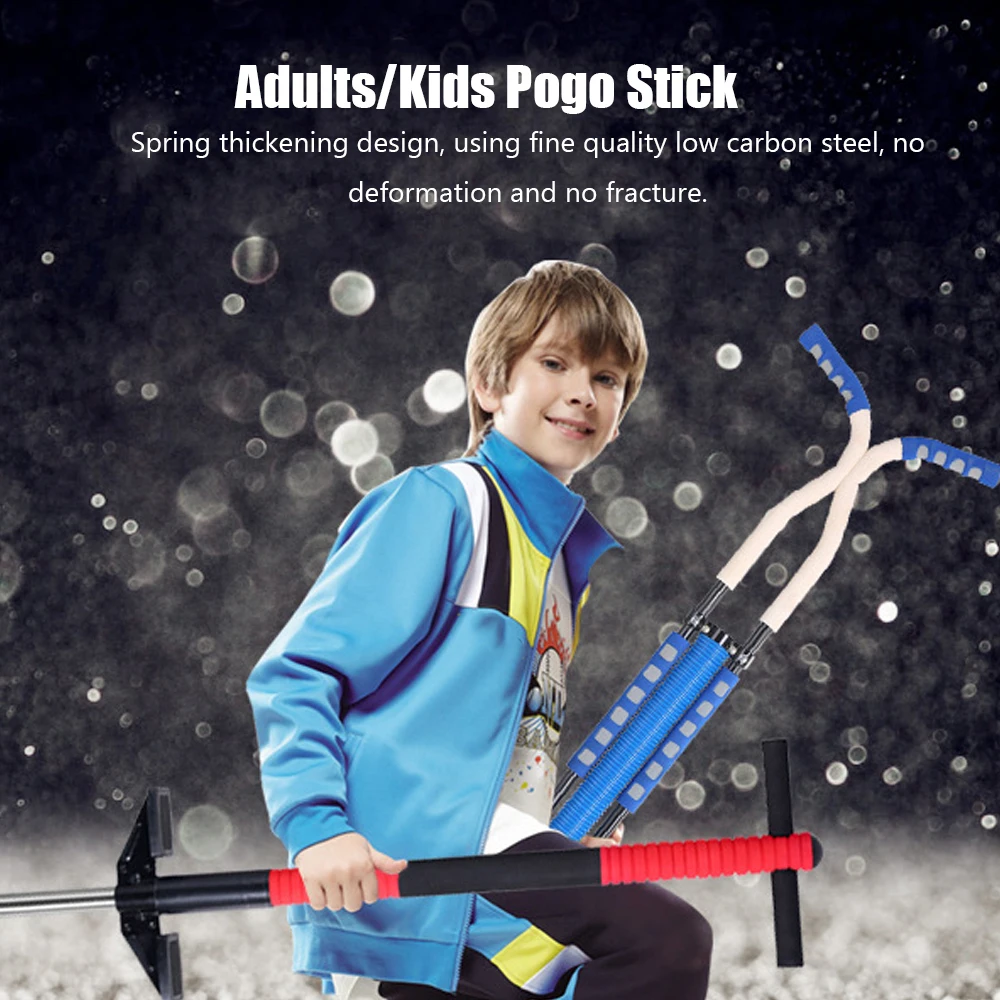 

Adults/Kids Pogo Stick Jumping Stilts Fly Jumper Air Kicks Boing Outdoor Body-building Kangaroo Jumping Shoes Gym Sport Exercise