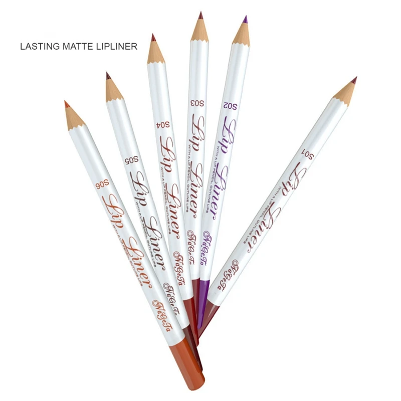 Лидер продаж 6 матовых помад лайнер для губ антипригарный водонепроницаемый
