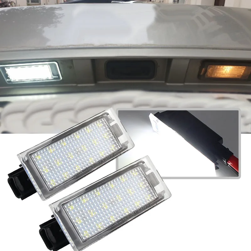 

2Pcs Car LED License Plate Light For Renault Megane 3 Clio Laguna 2 Twingo Master Vel Satis Canbus No Error License Plate Lamp