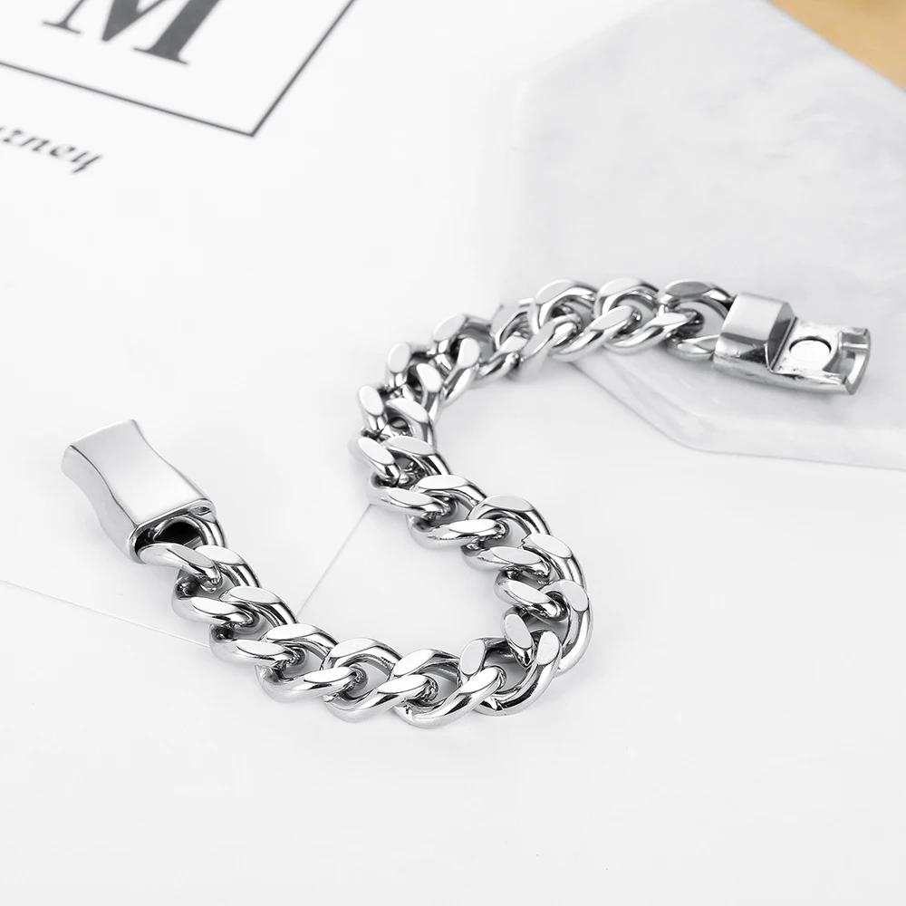 Нержавеющая сталь модные сапоги в панковском стиле 11 мм Ширина Будда браслет для