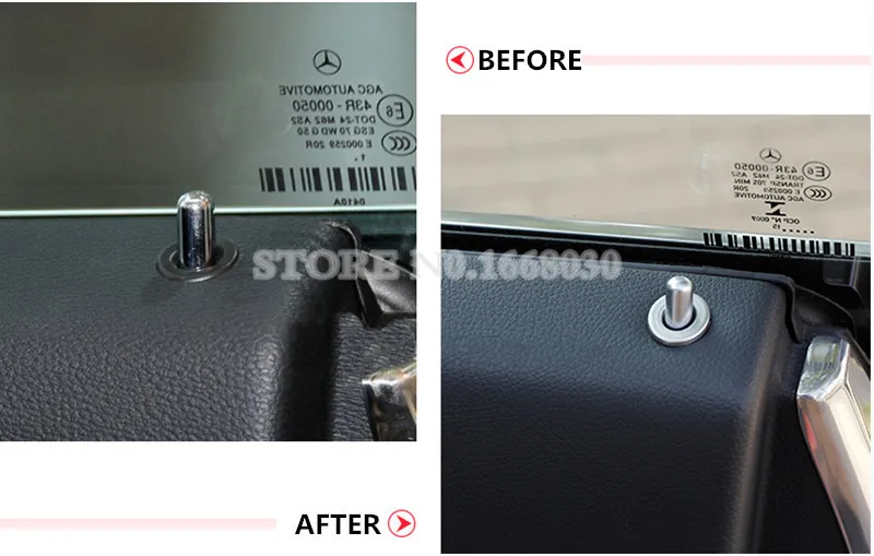 Внутренний дверной замок шпильки крышка 2 шт. для Benz E Class Coupe W207 C207 2009 2016 украшение