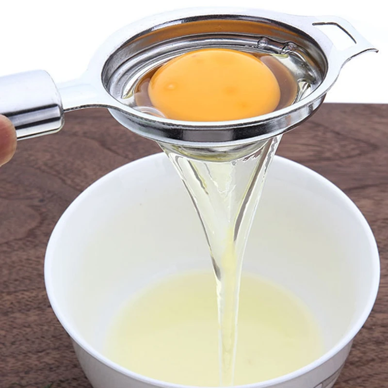 

Egg Yolk White Separator Separates Stainless Steel Sieve Kitchen Tool Utensil