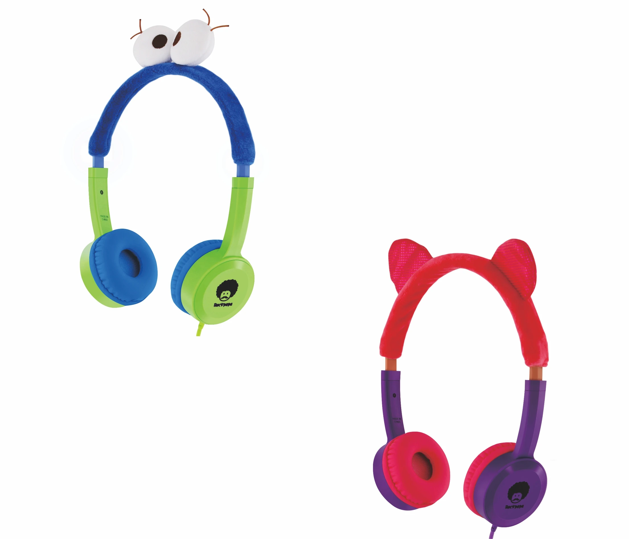 ROCKPAPA Cat Ear стерео портативный растягивающийся фланелет Проводная детская