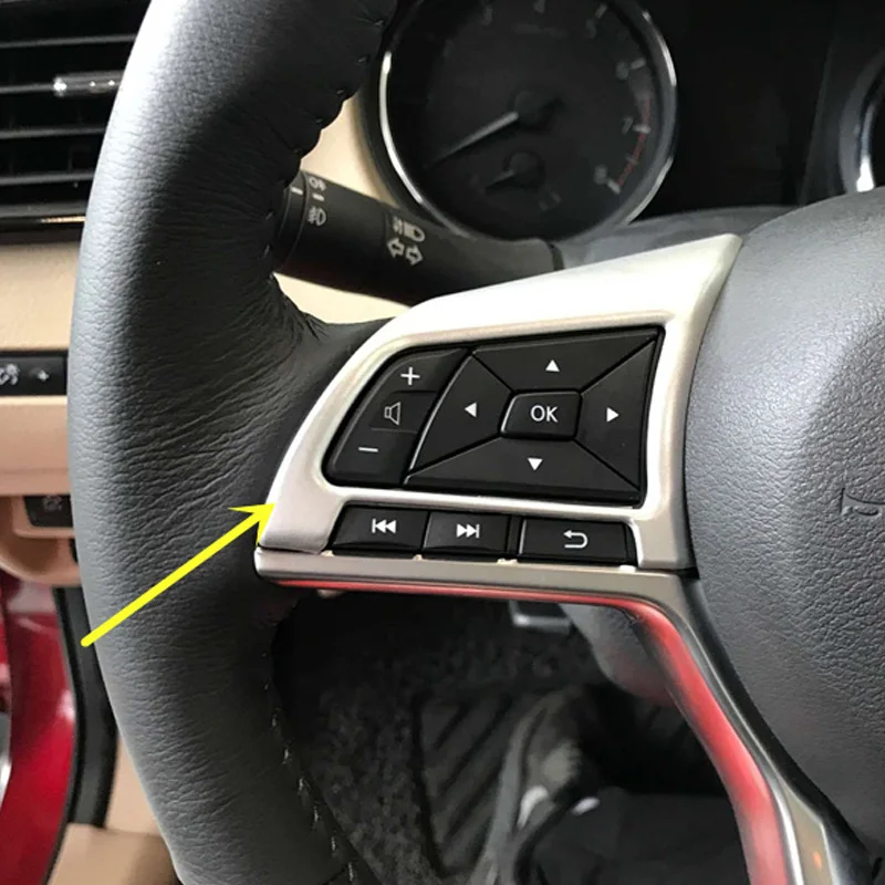 ABS Матовый чехол для кнопки рулевого колеса хромированные автомобильные