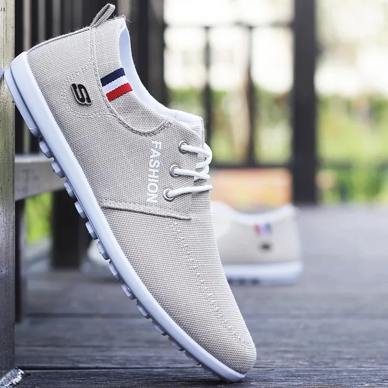 

Туфли мужские легкие холщовые, модная удобная повседневная обувь, дышащие льняные туфли для вождения, Нескользящие, мокасины