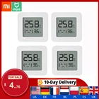 4 шт. MI Xiaomi BT термометр 2 беспроводной ручной умный электрический цифровой гигрометр датчик влажности работает с батареей приложения Mijia