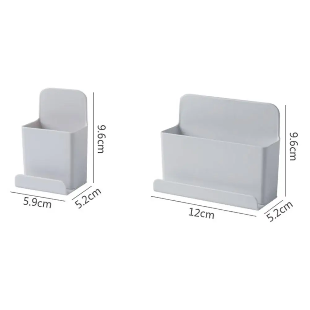 

Remote Control Storage Box Wall Mounted Phone Rack Plug Holder Home Gadgets