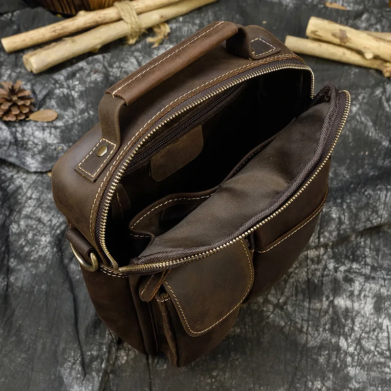 Лидер продаж 2021 модные мужские сумочки в стиле ретро сумка на плечо из