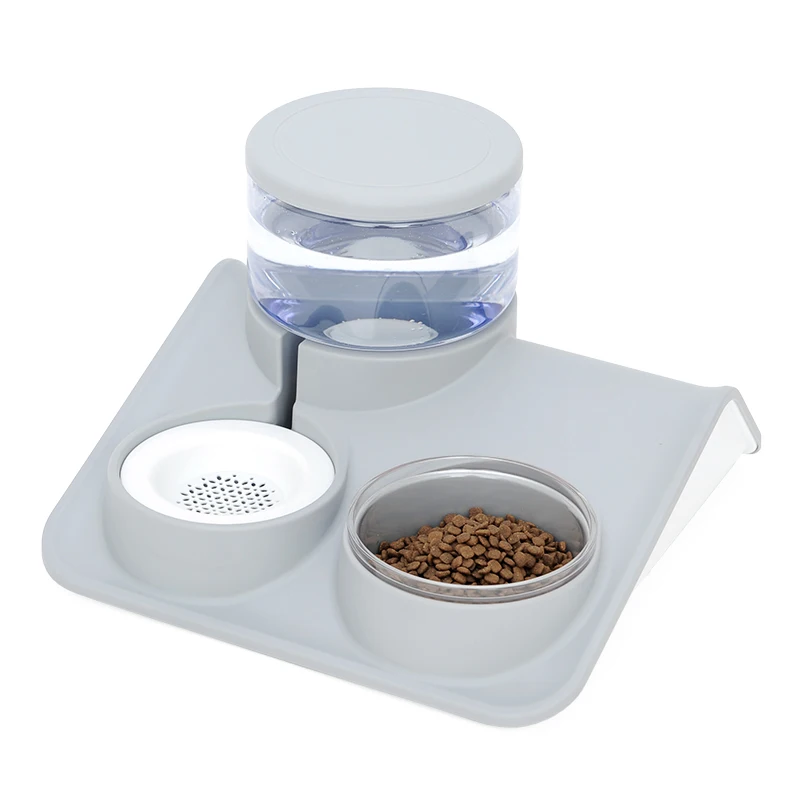 

Dog Bowl Automatic Feeder 1.8L Double Fountain Water Drinking Purifier Pet Best Sellers Products Food Container Tray Cat Stuff