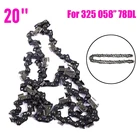Замена металла 20 дюймов бензопила цепь быстро режущих инструментов острые лезвия запасные части для HUSQVARNA 325 058 78DL ремонтный