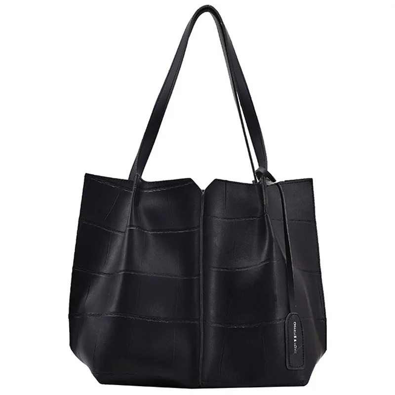 

Niche design Crocodile Pattern Retro Large-capacity Handbag Autumn/winter New Fashion Shoulder Bag Texture Tote Bag Width: 35cm