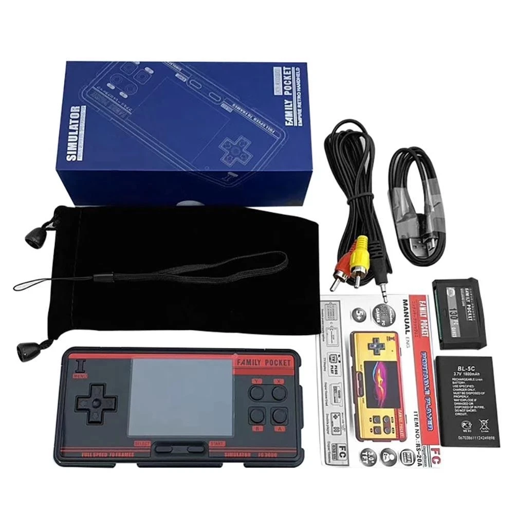 

NEW IPS FC3000 V2 Retro Console Color IPS Screen Game Classic Handheld Video Game Console Built in 5000 Games 10 Simulator