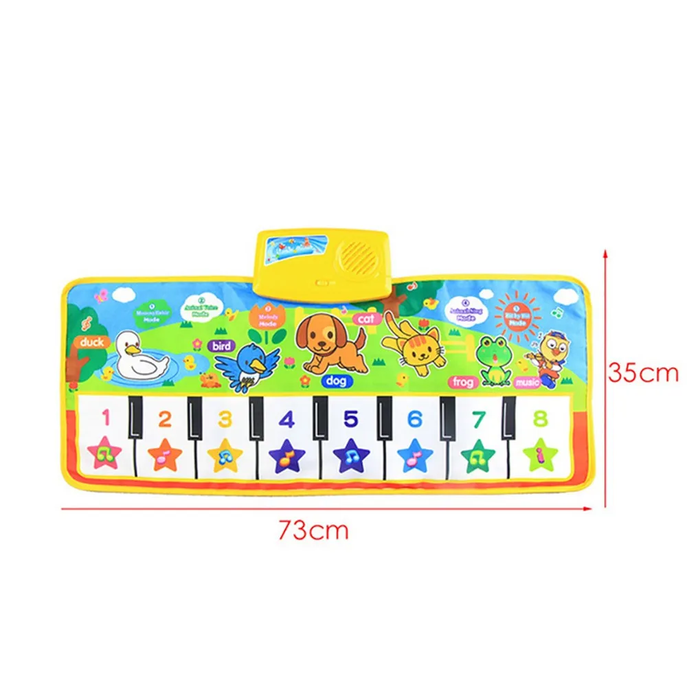 Детский музыкальный игровой коврик для пианино многофункциональная детская