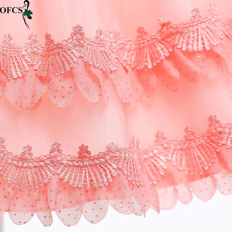 

Sweet Style Girl Princess Dress Kids Nail Bead Christmas Dress Wedding Dress Applique Carnival 4-15 Years Old Children Clothes