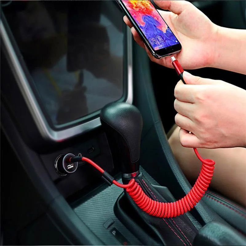 5A SFCP Сверхбыстрая зарядка USB Type C кабель 1 5 м пружинный для передачи данных