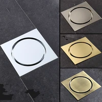 anti odor floor drain tile insert square floor waste grates bathroom drain brass invisible linear drain for shower floor