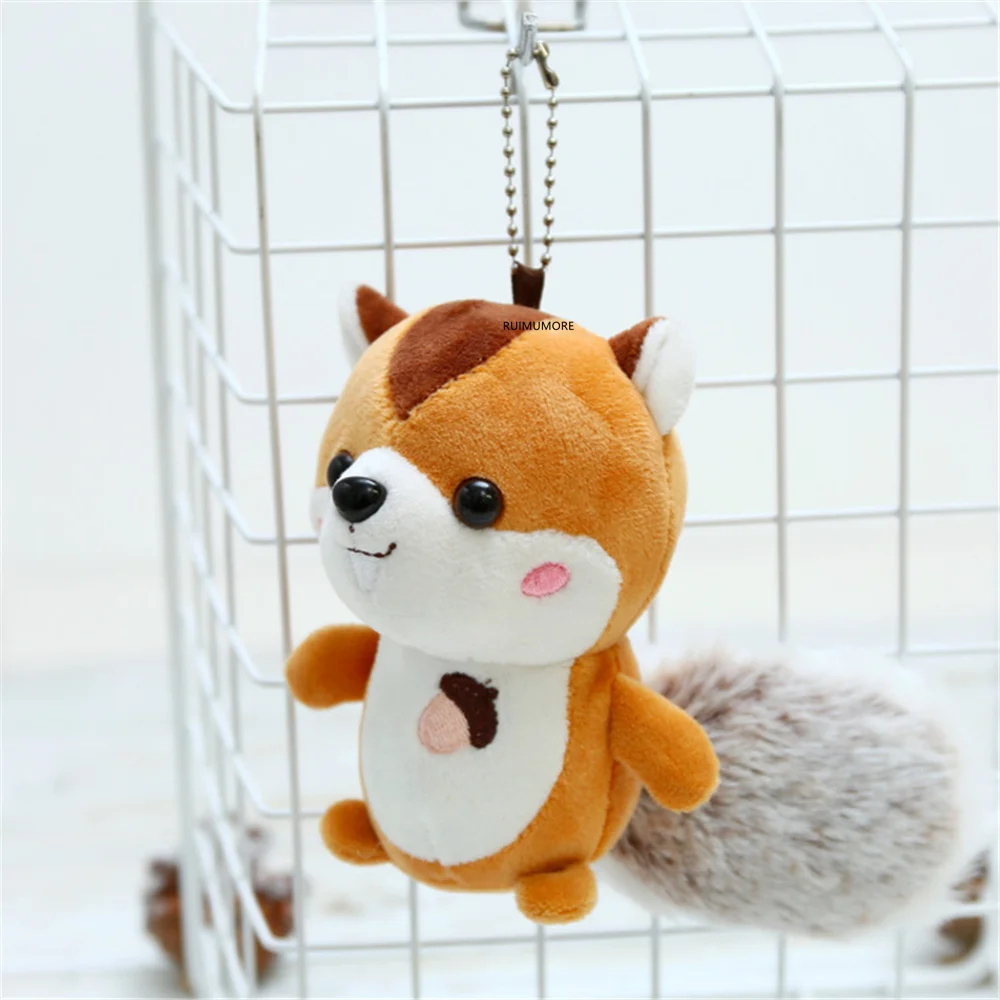 NEW Gift Plush Toy - 9-14CM Little Cute Animal Stuffed TOY Soft Squirrel Keychain DOLL | Игрушки и хобби