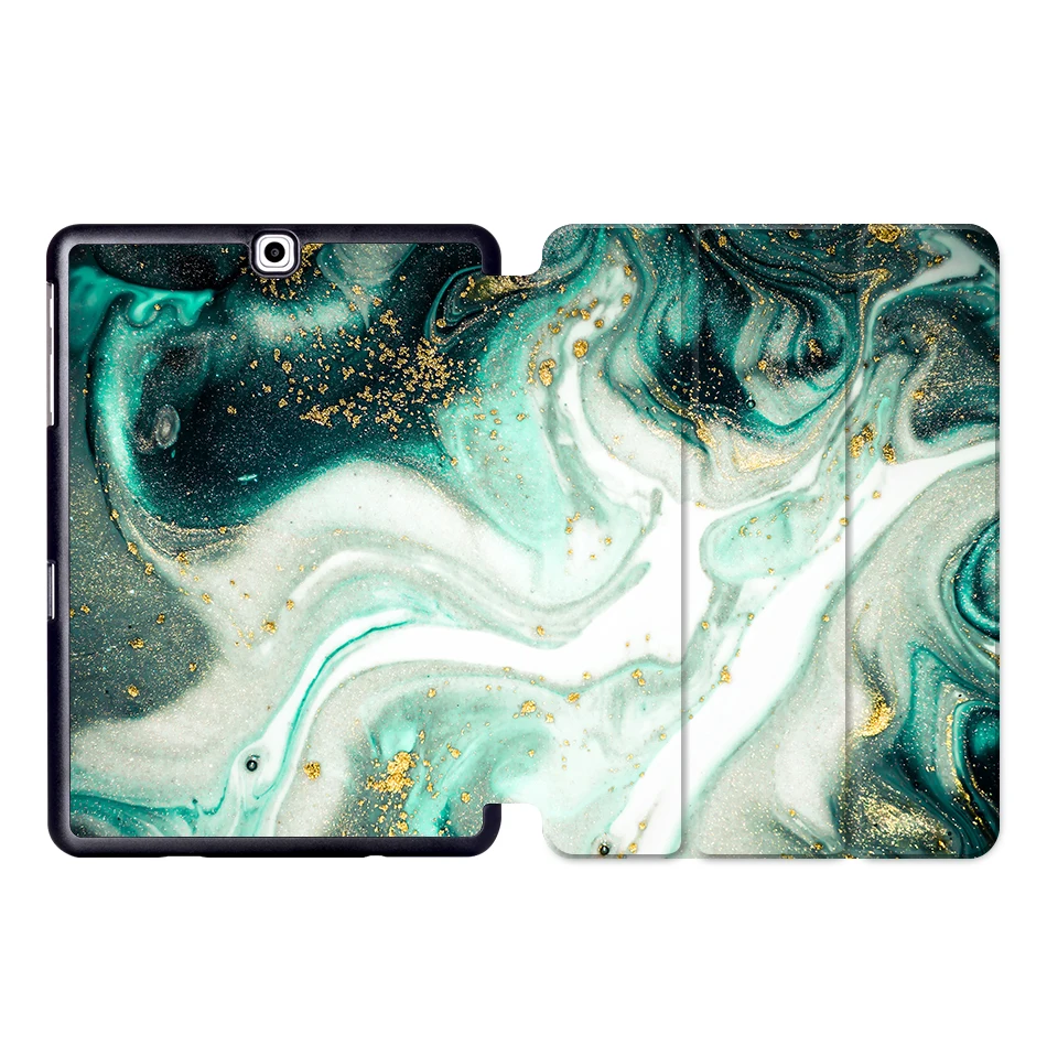 SS05 MTT Мрамор из искусственной кожи чехол для samsung Galaxy Tab A 9,7 дюймов принципиально Магнитная подставка чехол для планшета чехол SM-T550 SM-T555 SM-P550 - Цвет: SS05