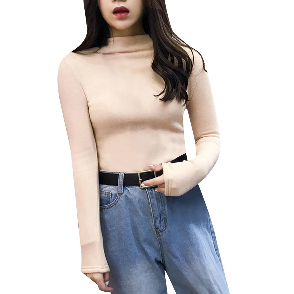 Новый Повседневный толстый свитер с высоким воротом на осень и зиму пуловер для