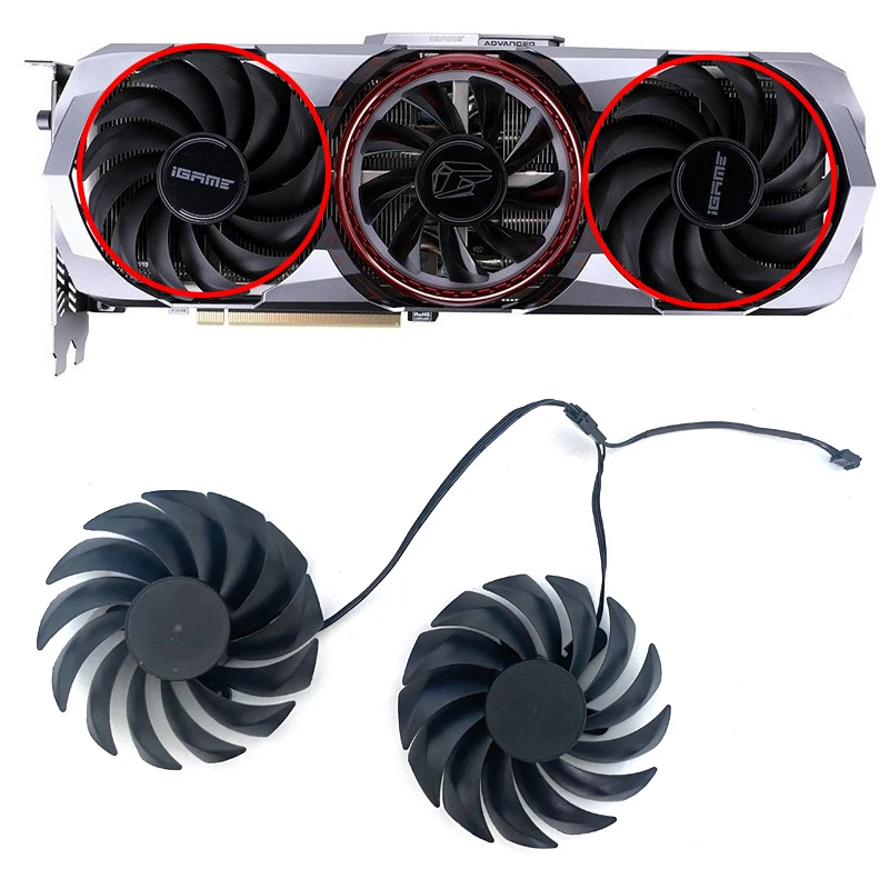 Охлаждающий вентилятор 90 мм для моделей iGame GeForce RTX 3090 Advanced 3060 Ti 3080 kudan 3070 |