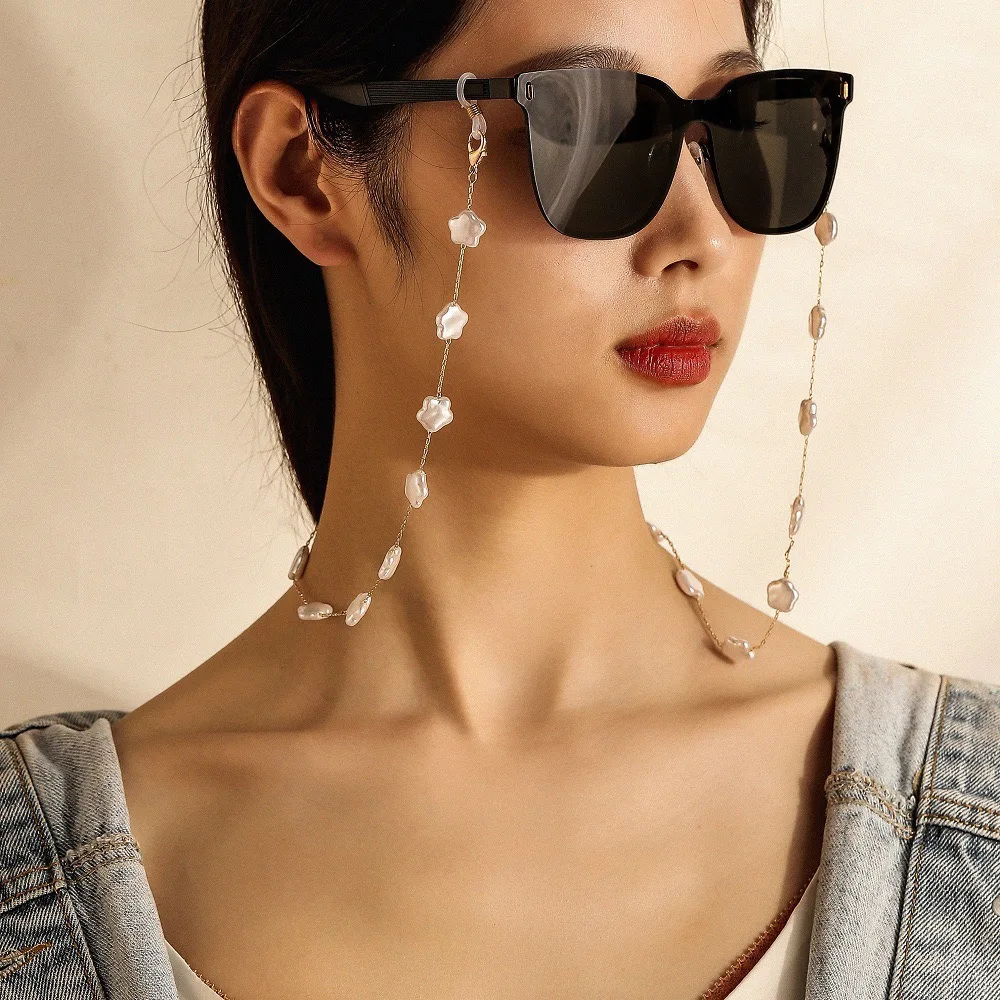 

Glasses Accessories Glasses Chain Lady Pendant Pearl Heart Sexy Lovely Chain Color Beads Europe And The United States