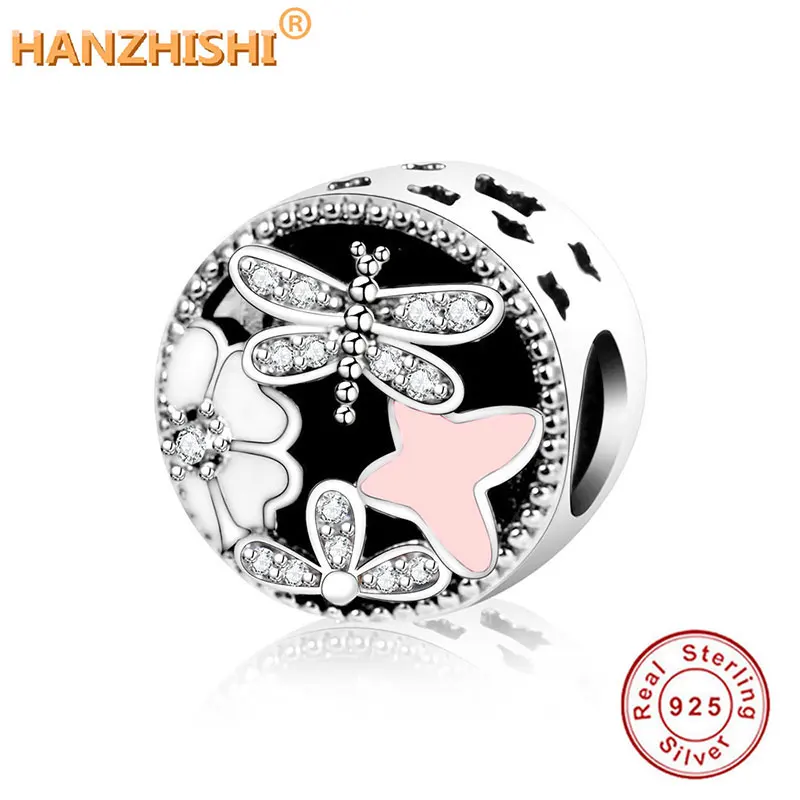 2019 Весенняя коллекция Серебряный ажурный Весна Стрекоза Подвески 925 пробы