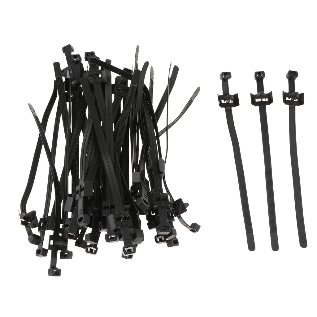 

37PCS Car Office Self-locking Wrap Cable Nylon Zip Ties For Organizing Wires