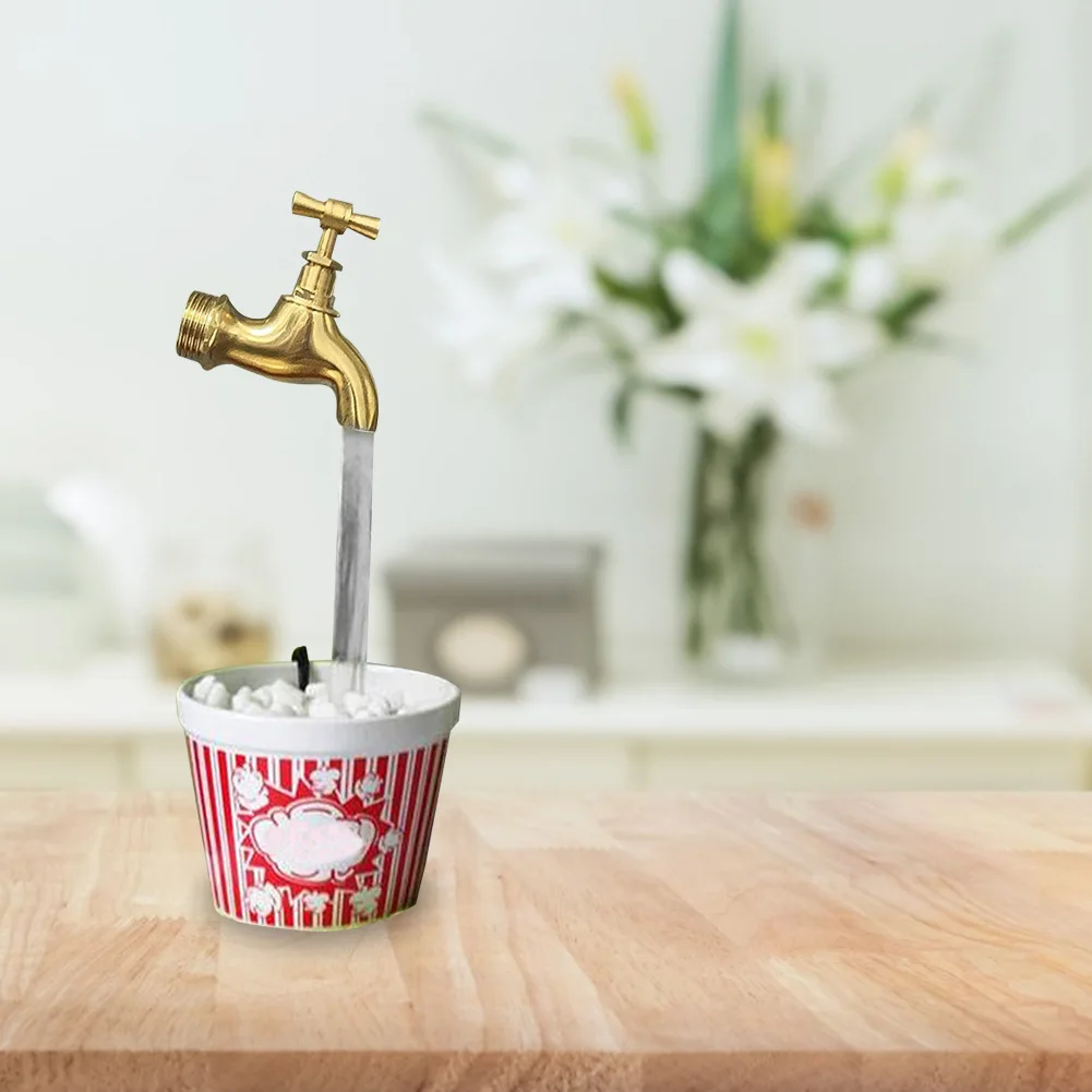 

Invisible Fountain Faucet USB Charging Art Floating Faucet Spout With Pipe Water Pump For Home Garden Courtyard Decoration