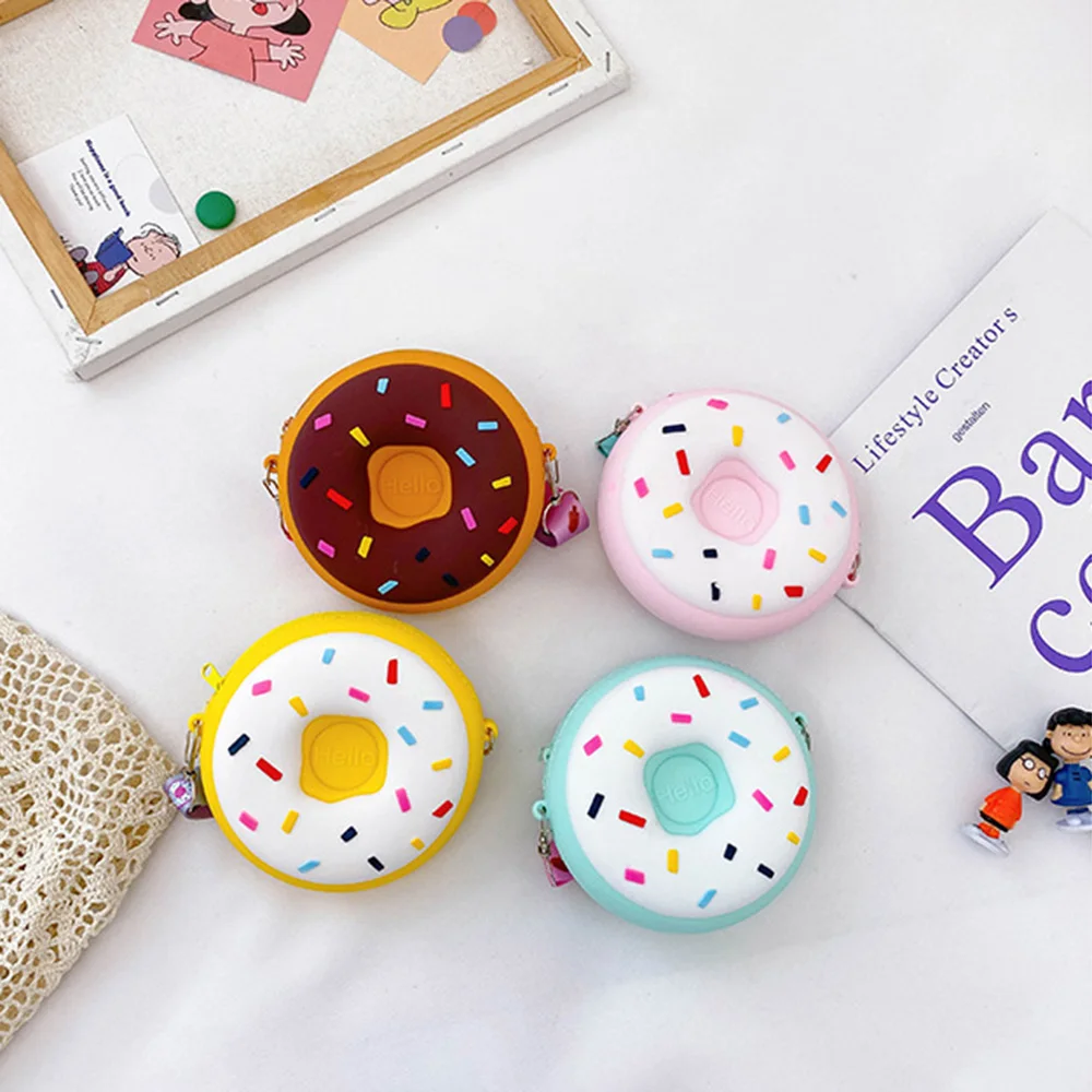 Силиконовая мини сумка для мальчиков и девочек детская сумки через плечо