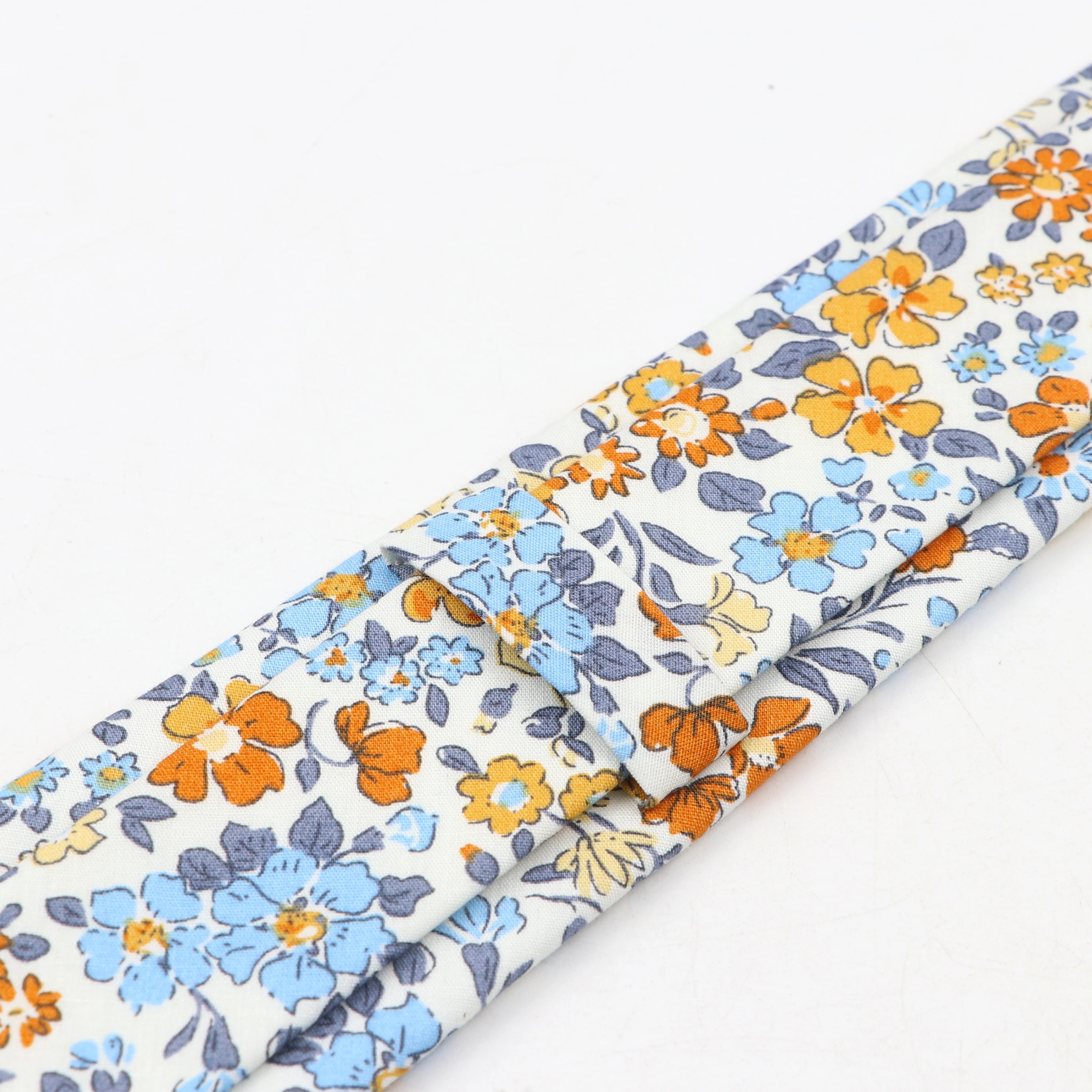 Мягкий галстук с цветочным принтом для мужчин и женщин 100% хлопок красивый