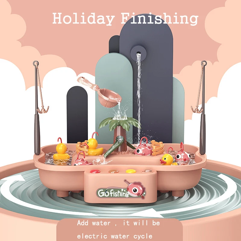 2021 ребенок игрушка Магнитная рыбалка Музыка электрический циркуляционный
