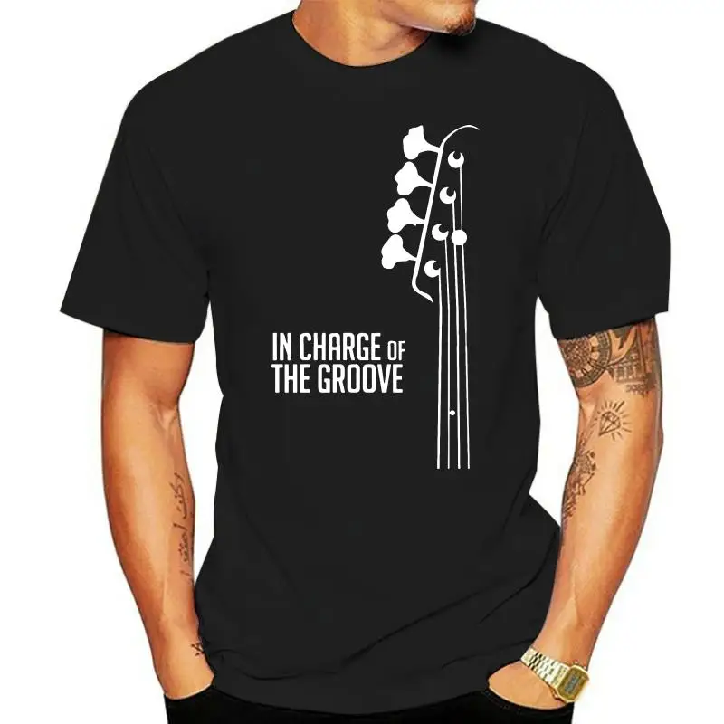 

Men tshirt Bass Player In Charge of the Groove Bass Guitarist Bassist Unisex T Shirt Printed T-Shirt tees top