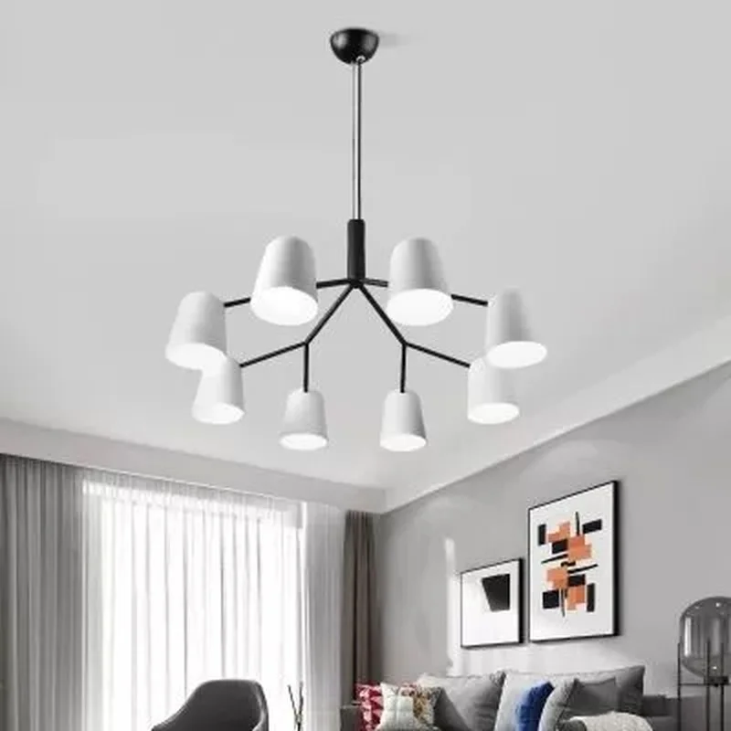 3/6/8/10 головок Лофт от итальянского дизайнера светодиодная люстра современные