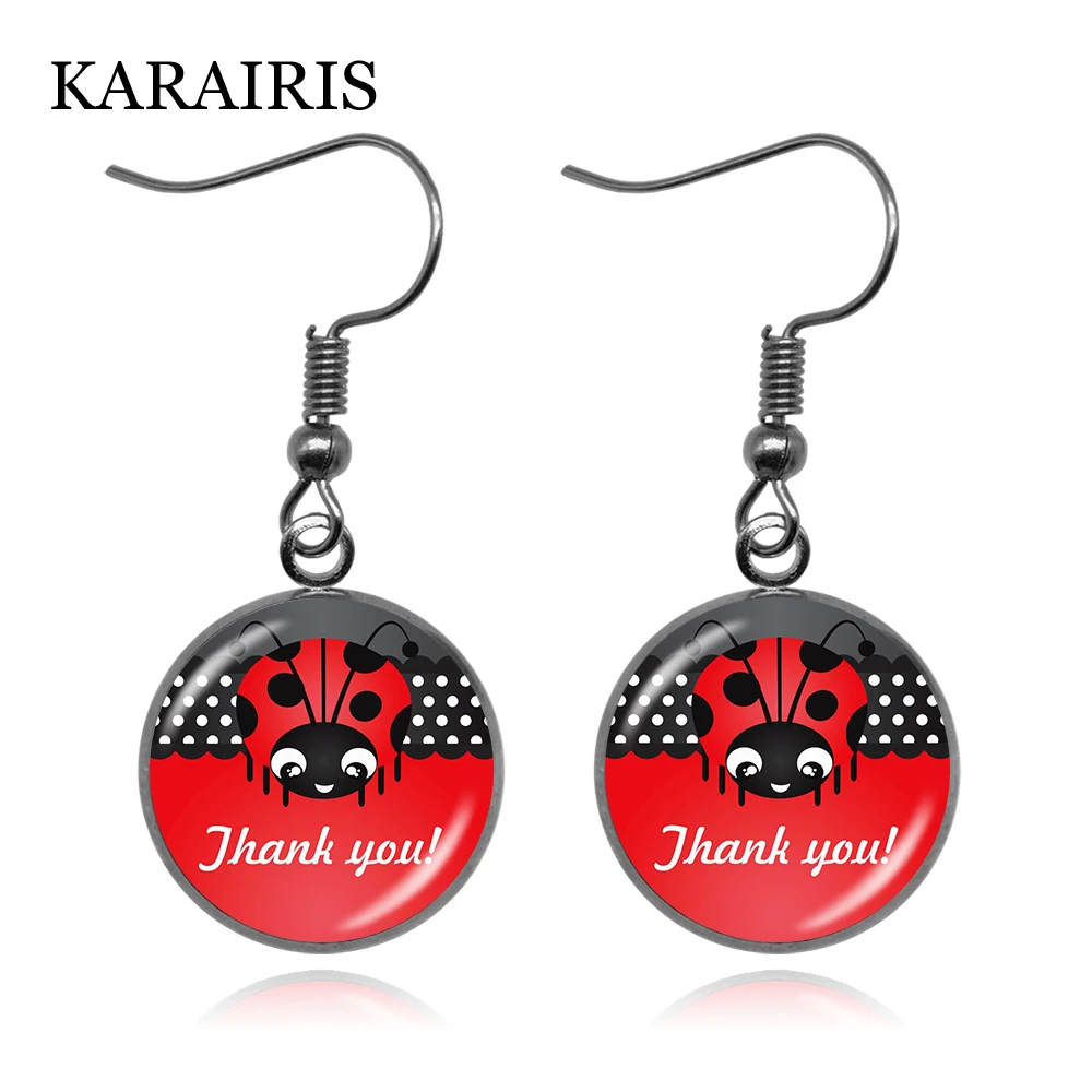 KARAIRIS модные украшения классические круглые стеклянные подвески Мультяшные