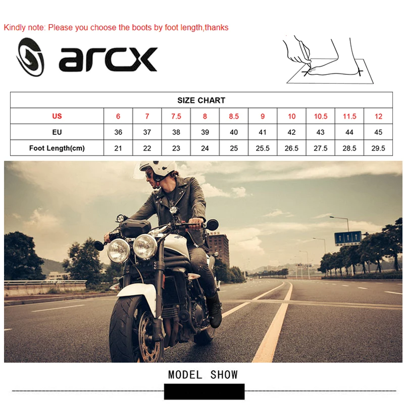 Ботинки мотоциклетные мужские из натуральной коровьей кожи водонепроницаемые