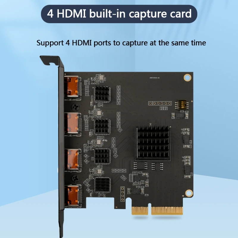 

Acasis Quad Capture Card 4 Channel PCIe Video Capture Card 1080P 60FPS Capture Device for Multi-Channel Video Recording