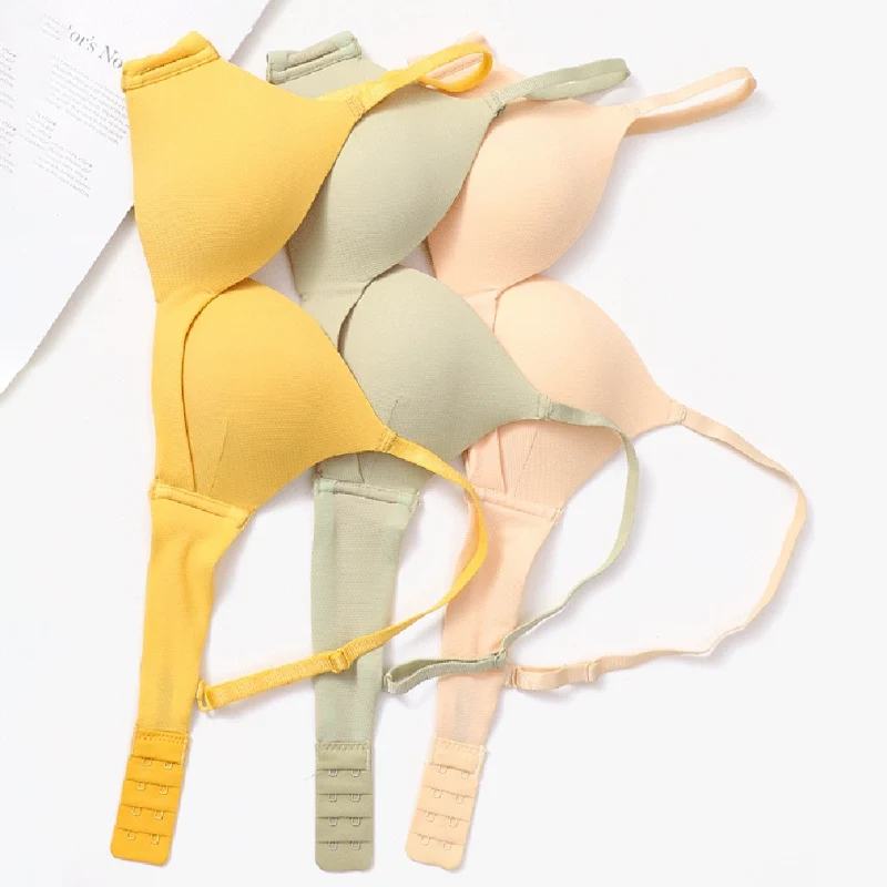 Женский комплект нижнего белья однотонный бюстгальтер пуш ап с чашечкой 3/4 70B 75B 80B