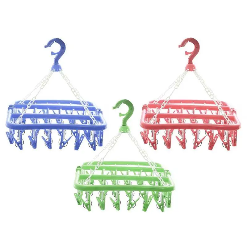 Складная Сушилка для носков вешалка одежды пластиковая сушилка нижнего белья