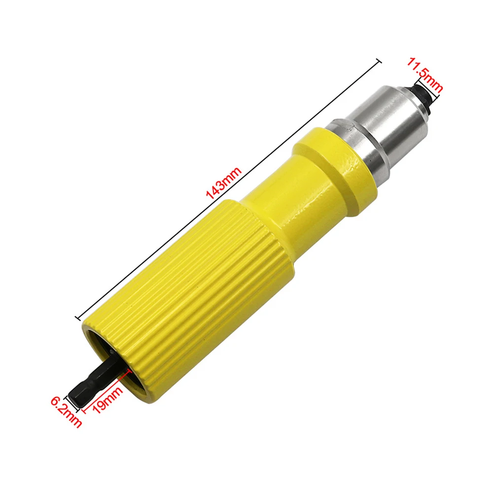 

Electric Rivet Gun Riveting Adapter Core Pull Accessories Cordless Drill Aluminum Rivet Nut Riveter Insert Nail Power Tools