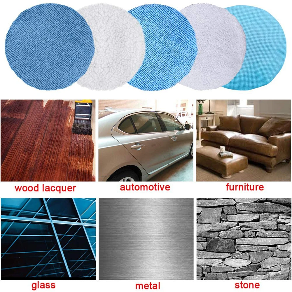 

22 шт./компл. полировочные накладки, чехлы для капота, набор восковых накладок для автомобиля, аппликатор для восковой машинки, капот из микро...